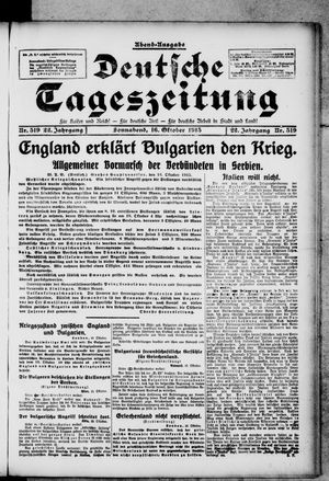 Deutsche Tageszeitung vom 16.10.1915