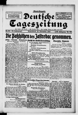 Deutsche Tageszeitung on Nov 13, 1915