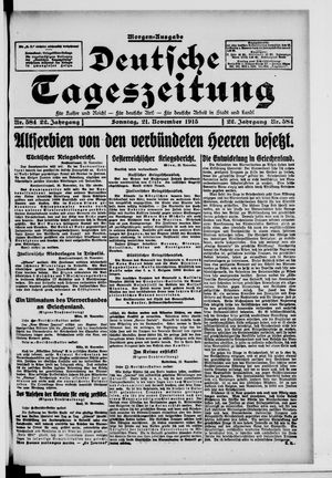 Deutsche Tageszeitung on Nov 21, 1915