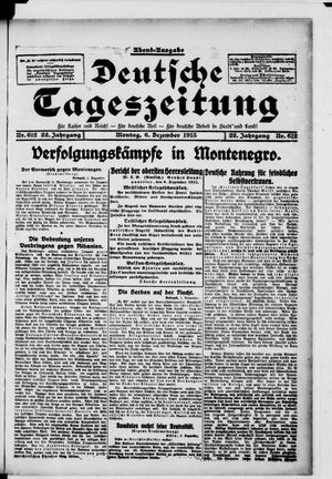 Deutsche Tageszeitung on Dec 6, 1915