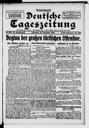 Deutsche Tageszeitung vom 21.12.1915