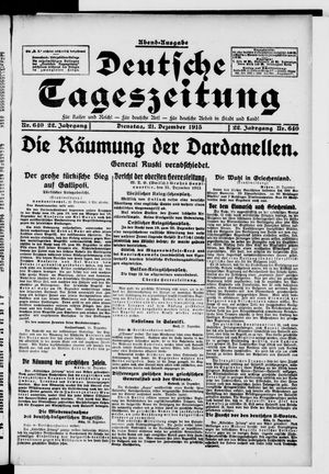 Deutsche Tageszeitung vom 21.12.1915