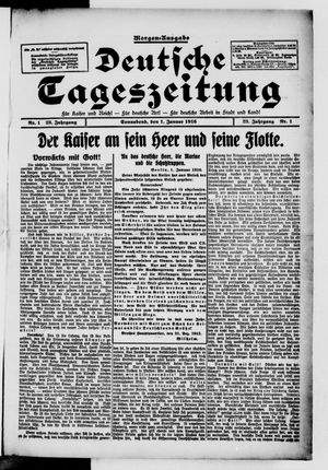 Deutsche Tageszeitung on Jan 1, 1916