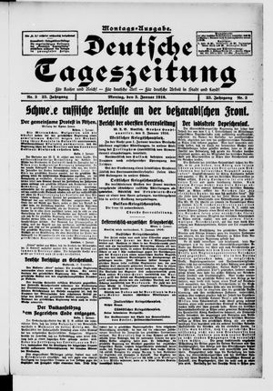 Deutsche Tageszeitung vom 03.01.1916