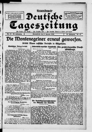 Deutsche Tageszeitung vom 08.01.1916