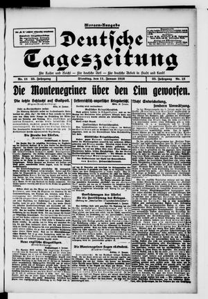 Deutsche Tageszeitung on Jan 11, 1916