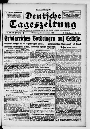 Deutsche Tageszeitung vom 13.01.1916