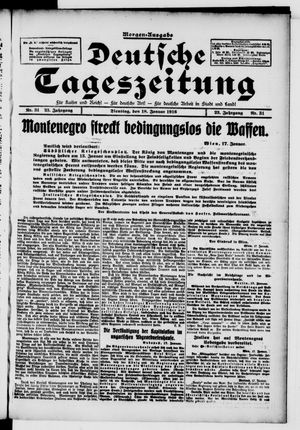 Deutsche Tageszeitung vom 18.01.1916
