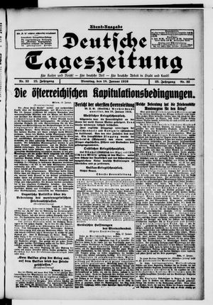 Deutsche Tageszeitung vom 18.01.1916