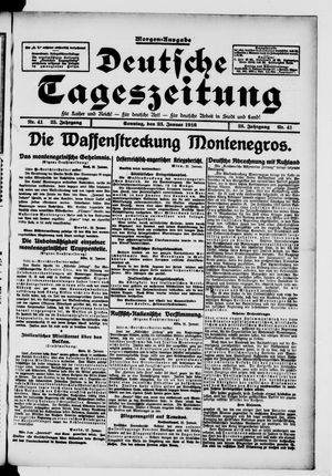 Deutsche Tageszeitung vom 23.01.1916