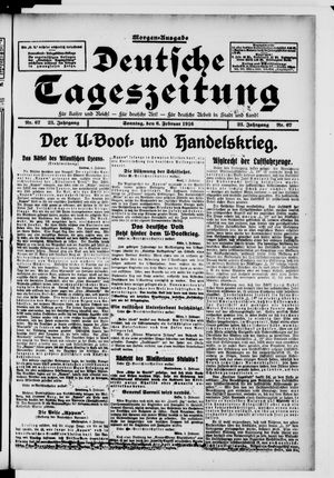 Deutsche Tageszeitung vom 06.02.1916