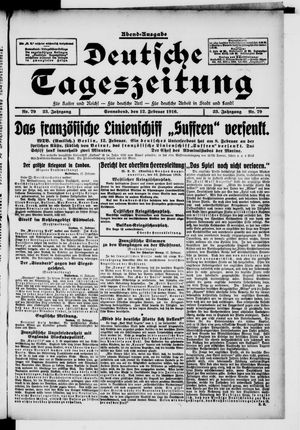 Deutsche Tageszeitung on Feb 12, 1916