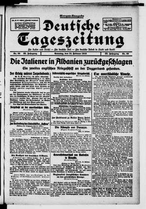 Deutsche Tageszeitung vom 13.02.1916