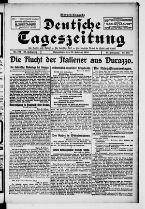 Deutsche Tageszeitung vom 26.02.1916
