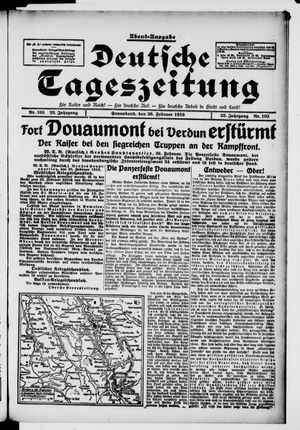 Deutsche Tageszeitung vom 26.02.1916