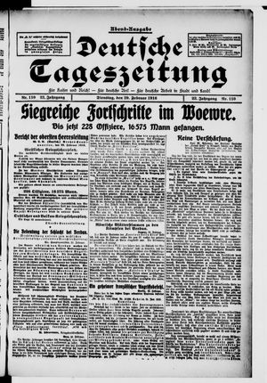 Deutsche Tageszeitung vom 29.02.1916