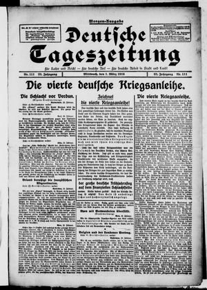 Deutsche Tageszeitung vom 01.03.1916