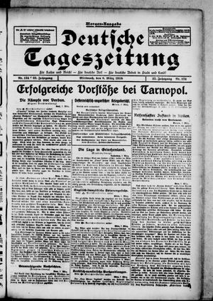 Deutsche Tageszeitung vom 08.03.1916