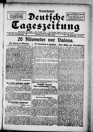 Deutsche Tageszeitung vom 12.03.1916