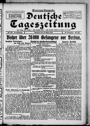 Deutsche Tageszeitung vom 13.03.1916