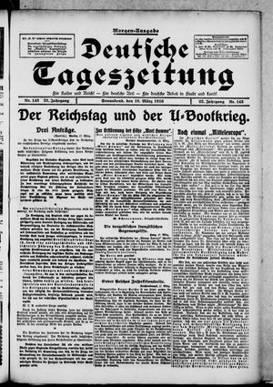 Deutsche Tageszeitung vom 18.03.1916