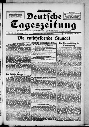Deutsche Tageszeitung vom 18.03.1916