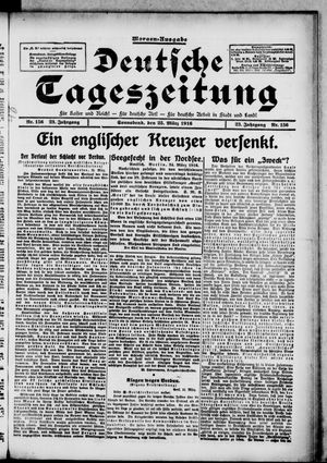 Deutsche Tageszeitung vom 25.03.1916