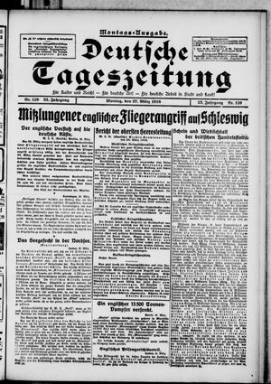 Deutsche Tageszeitung vom 27.03.1916