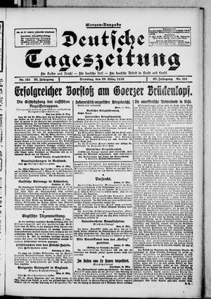 Deutsche Tageszeitung vom 28.03.1916