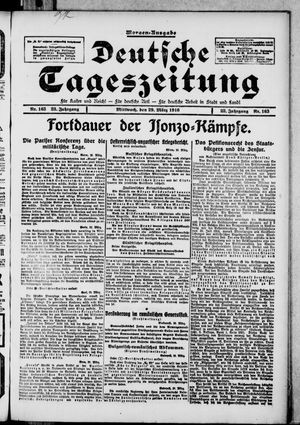 Deutsche Tageszeitung vom 29.03.1916