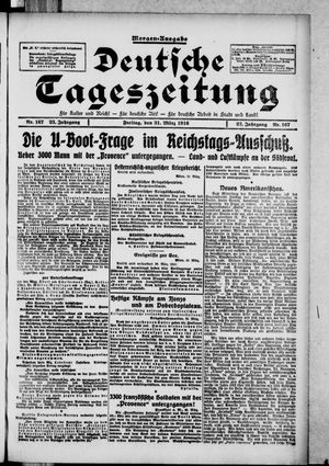 Deutsche Tageszeitung vom 31.03.1916