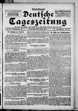 Deutsche Tageszeitung vom 06.04.1916