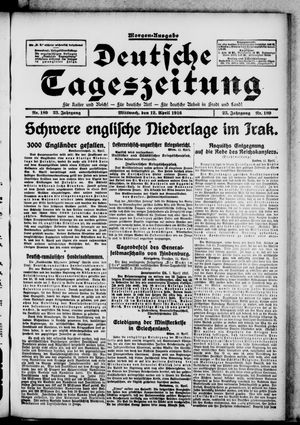 Deutsche Tageszeitung vom 12.04.1916