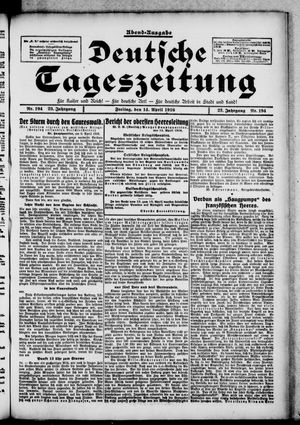 Deutsche Tageszeitung vom 14.04.1916