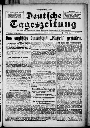 Deutsche Tageszeitung on Apr 29, 1916