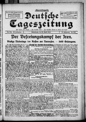 Deutsche Tageszeitung on Apr 29, 1916