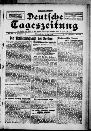 Deutsche Tageszeitung vom 03.05.1916