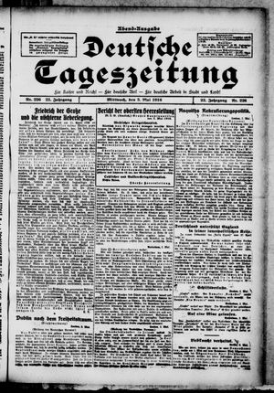 Deutsche Tageszeitung vom 03.05.1916
