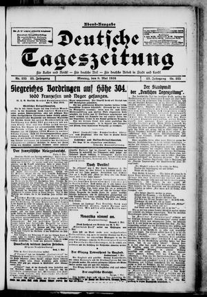 Deutsche Tageszeitung vom 08.05.1916
