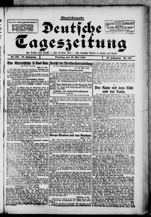 Deutsche Tageszeitung on May 16, 1916