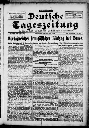 Deutsche Tageszeitung vom 18.05.1916