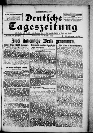 Deutsche Tageszeitung vom 20.05.1916