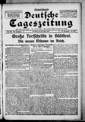 Deutsche Tageszeitung on May 23, 1916