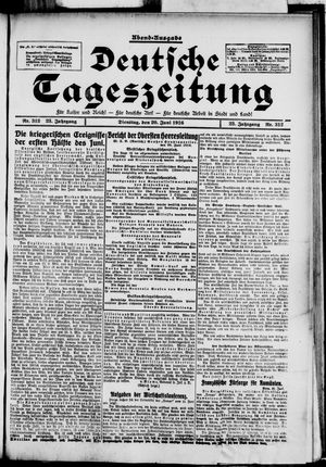 Deutsche Tageszeitung on Jun 20, 1916