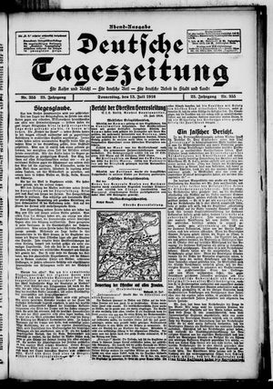 Deutsche Tageszeitung vom 13.07.1916
