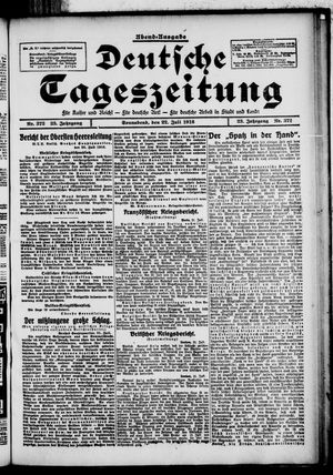Deutsche Tageszeitung vom 22.07.1916