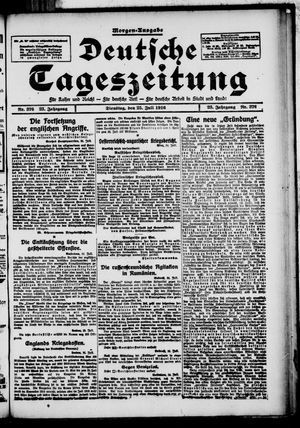 Deutsche Tageszeitung vom 25.07.1916