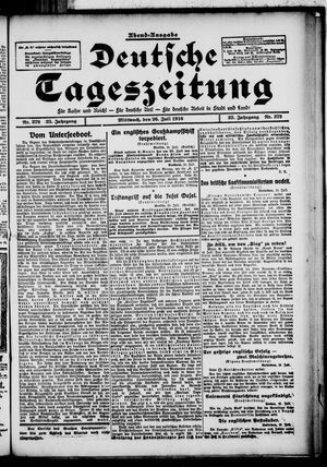 Deutsche Tageszeitung vom 26.07.1916