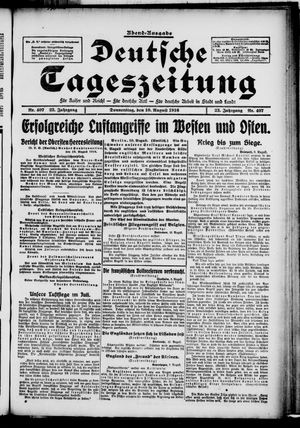 Deutsche Tageszeitung vom 10.08.1916