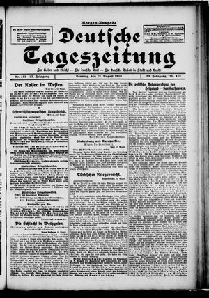 Deutsche Tageszeitung vom 13.08.1916